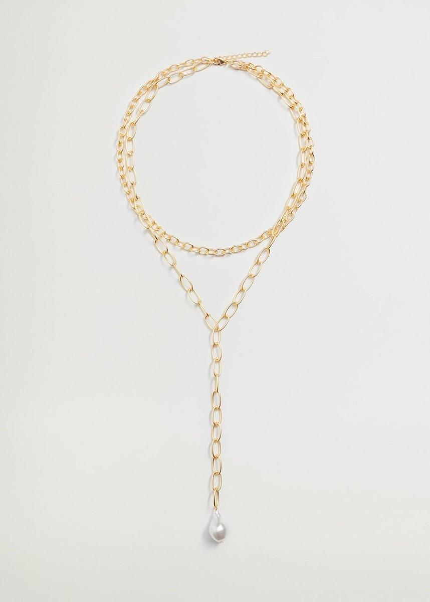 Collar doble perla, de Mango (25,99 euros)