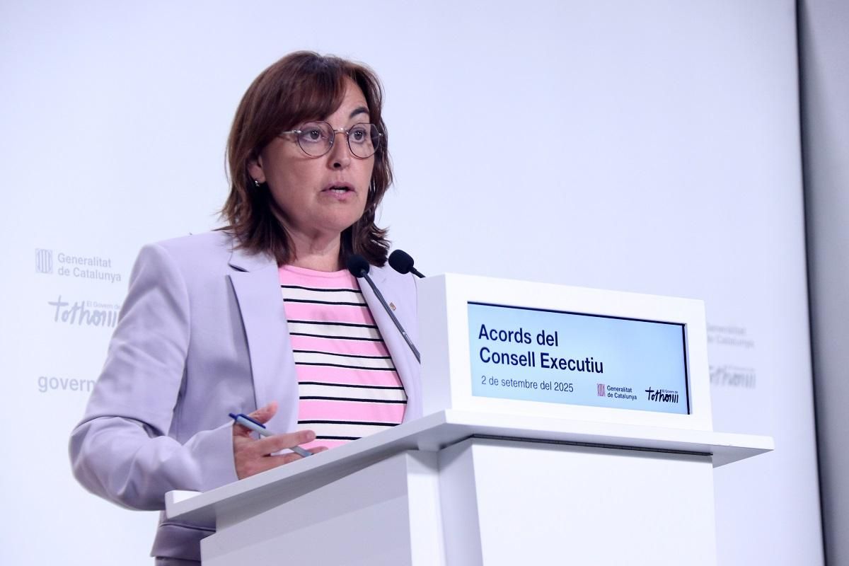 La portavoz del Govern, Sílvia Paneque, en la rueda de prensa de este martes La portavoz del Govern, Sílvia Paneque, en la rueda de prensa de este martes