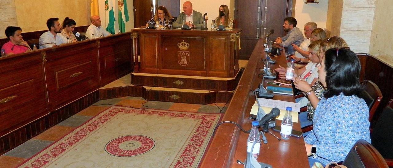 Un momento del pleno de mayo del Ayuntamiento de Rute.