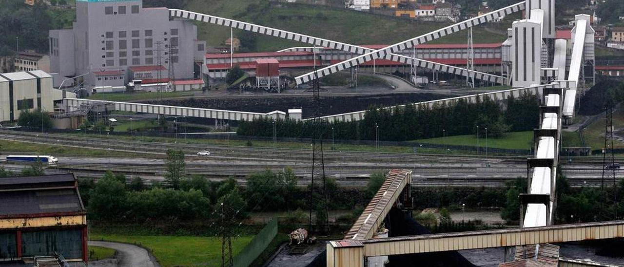 Las instalaciones del lavadero del Batán de Hunosa, en Mieres.