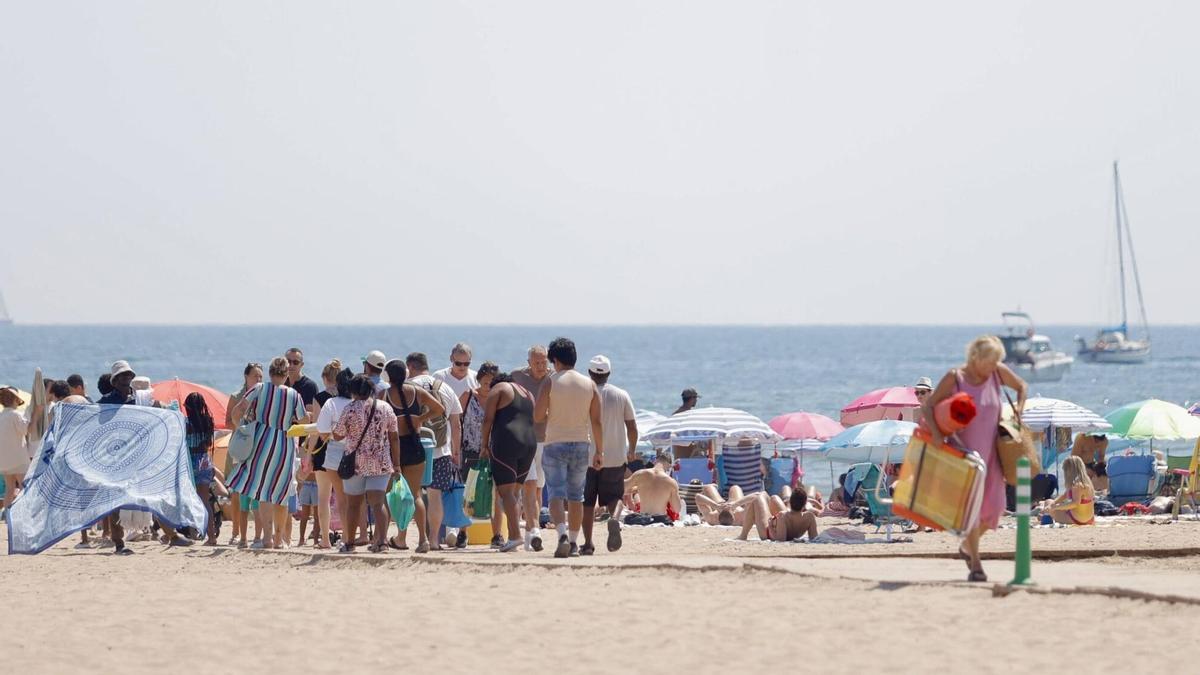 Playa del Cabanyal de València en una imagen de archivo.