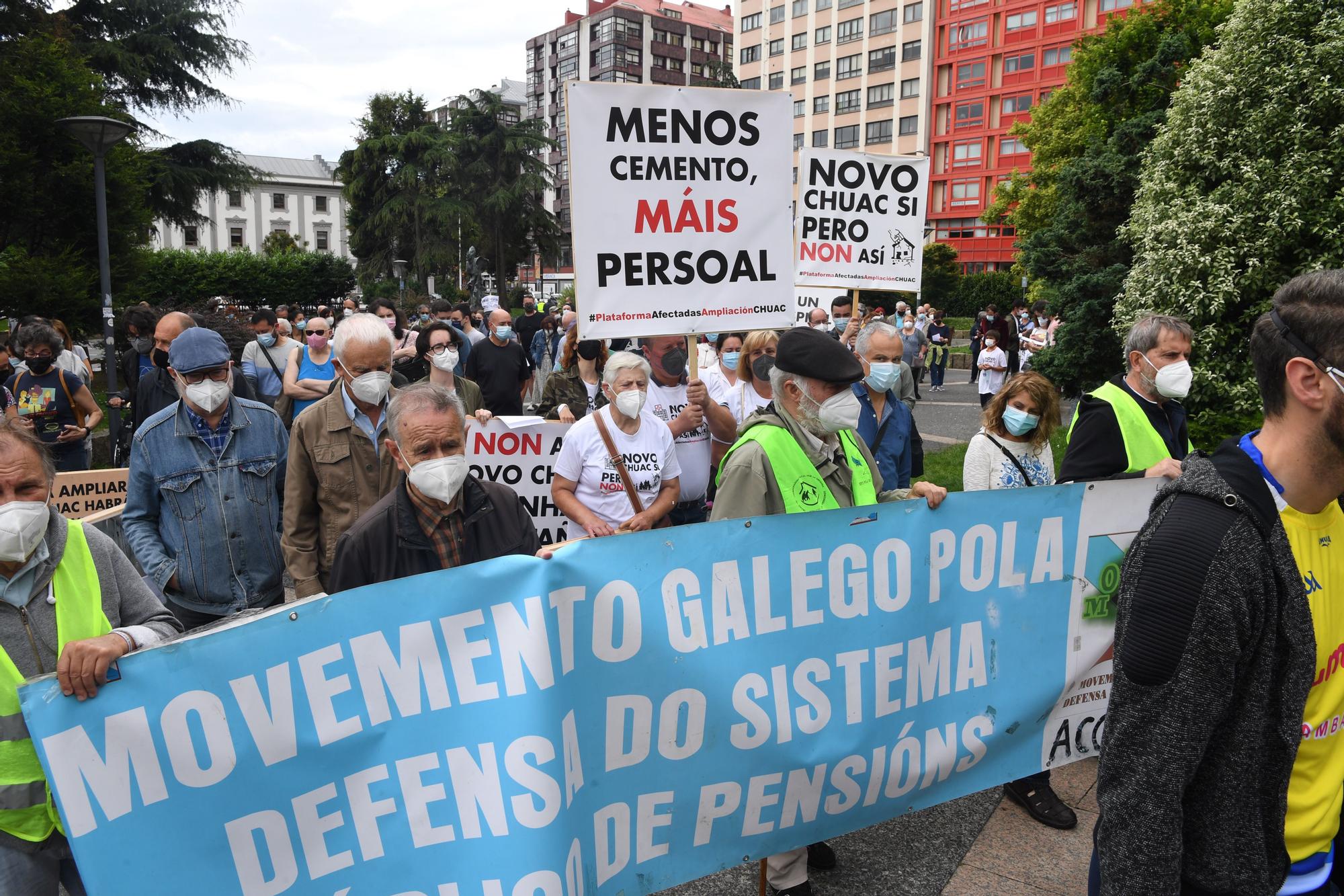 Manifestación en A Coruña para exigir un nuevo hospital
