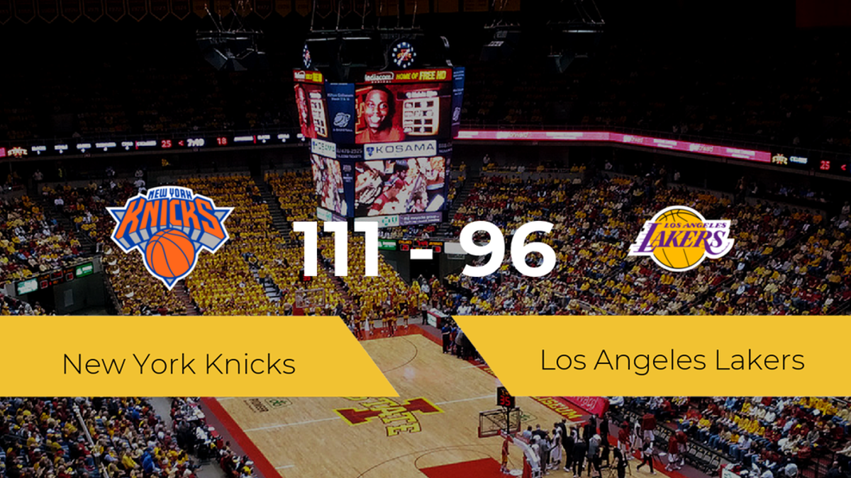 Victoria de New York Knicks ante Los Angeles Lakers por 111-96