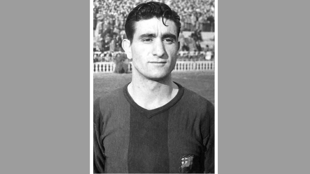 Josep Vila Escuer, en una imagen de su debut en Les Corts, el 7 de enero de 1951