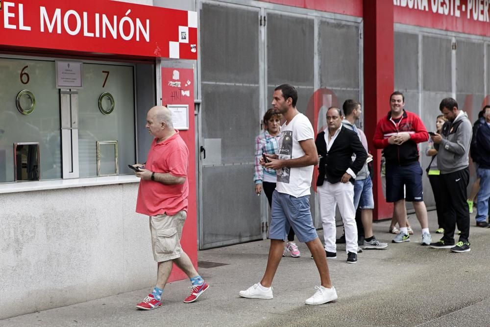 Venta de entradas en el Molinón para Soria