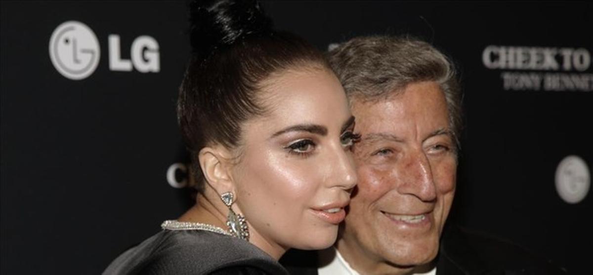 Lady Gaga, amb la cara rentada per Tony Bennett