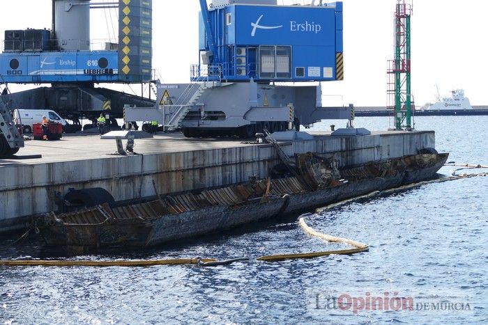 Desguace del submarino Siroco