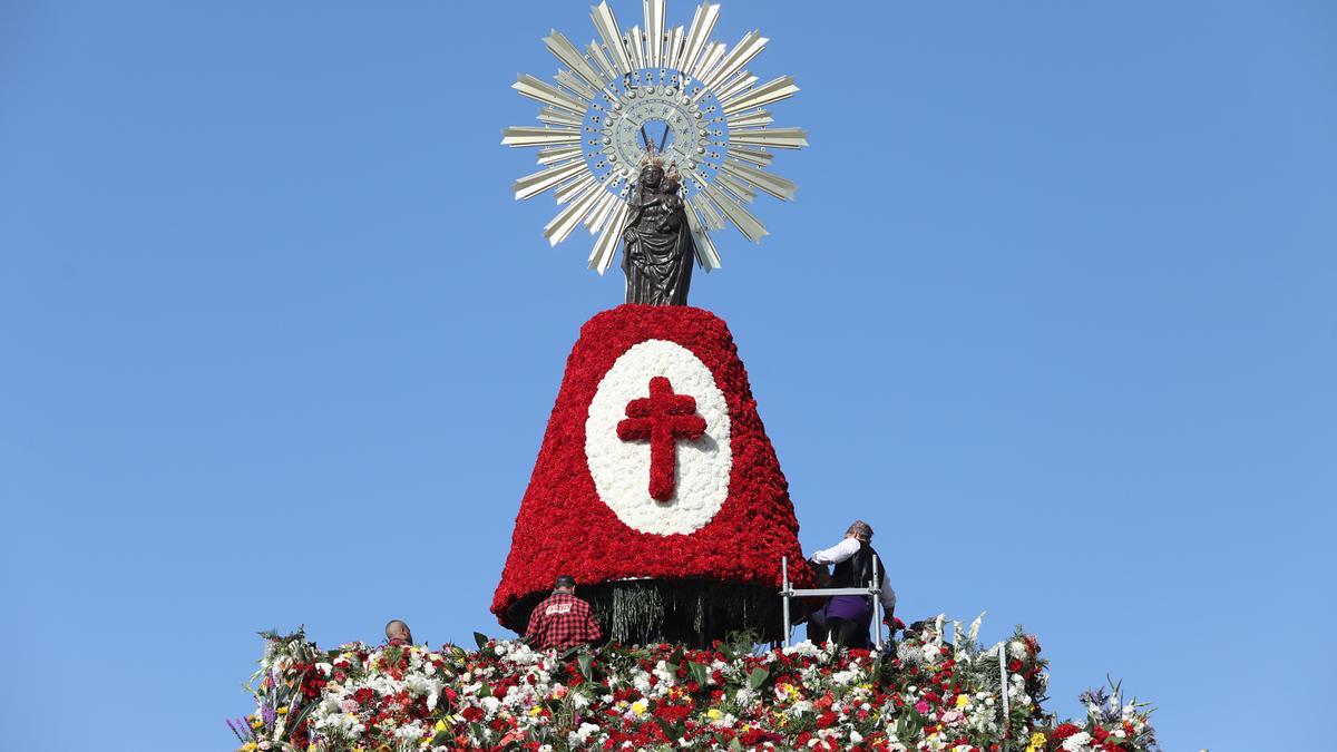 El miércoles comenzará el desmontaje de la estructura de la Virgen del Pilar