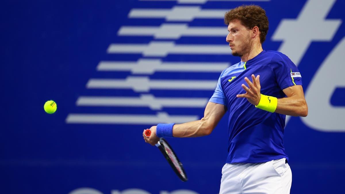 Pablo Carreño, durante un partido del torneo de Acapulco