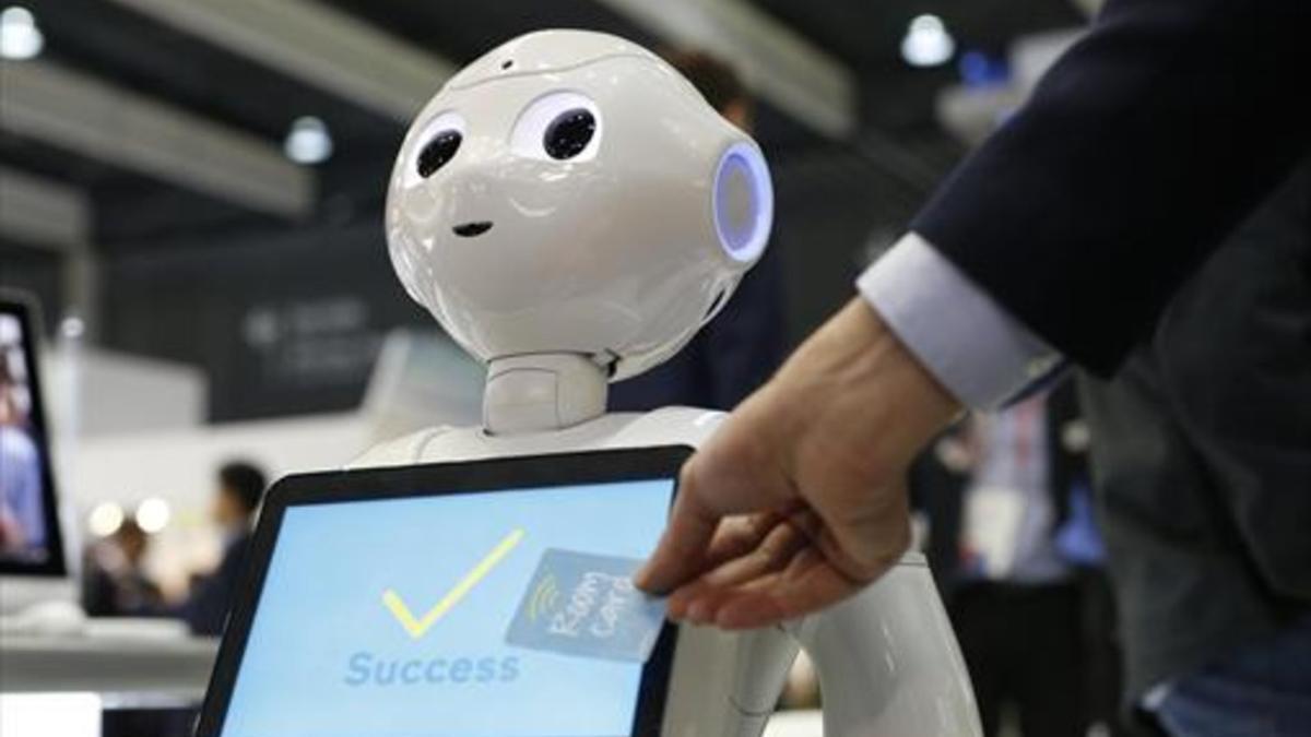 Uno de los robots presentados en el Mobile World Congress.