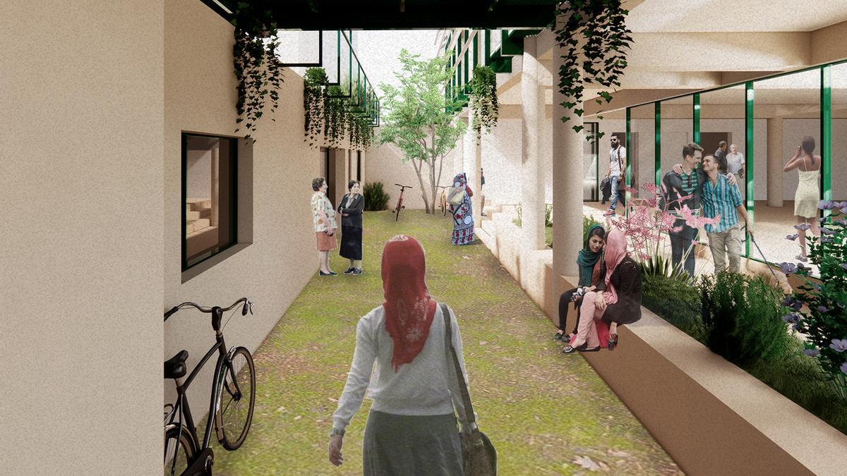 Recreación del espacio cultural proyectado en Torre Pacheco