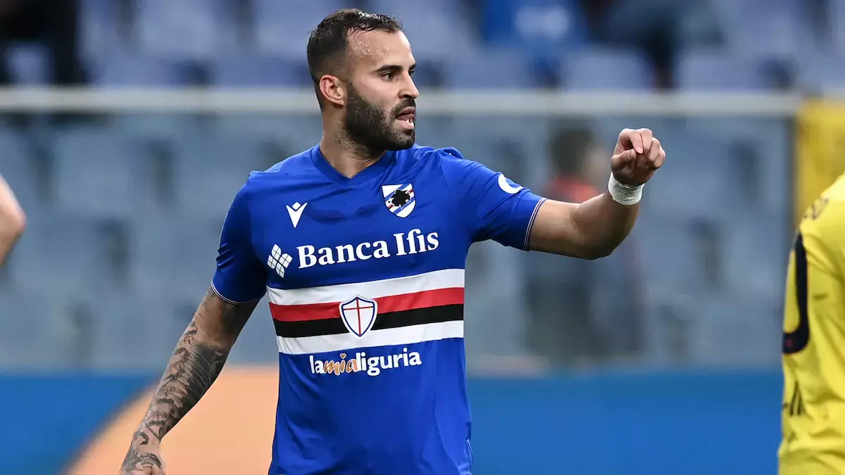 Jesé Rodríguez, con la elástica de la Sampdoria.