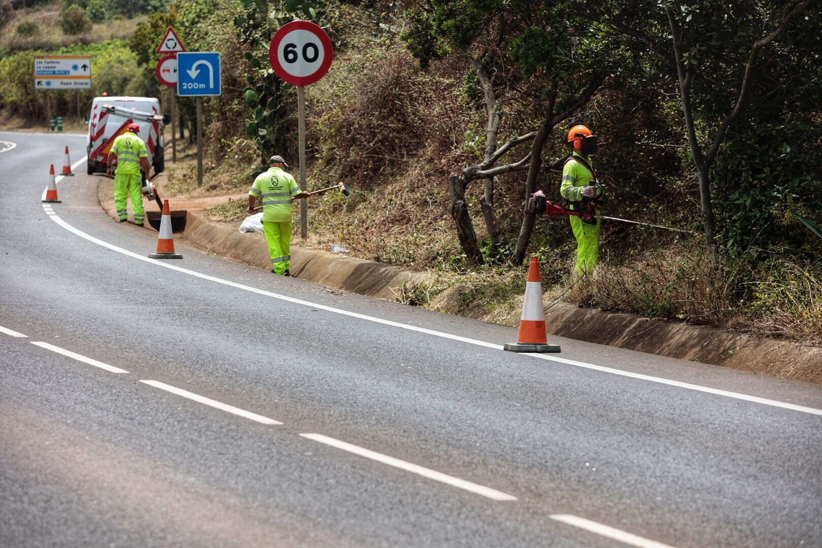 Puesta en marcha de las cuadrillas de carreteras de Anaga