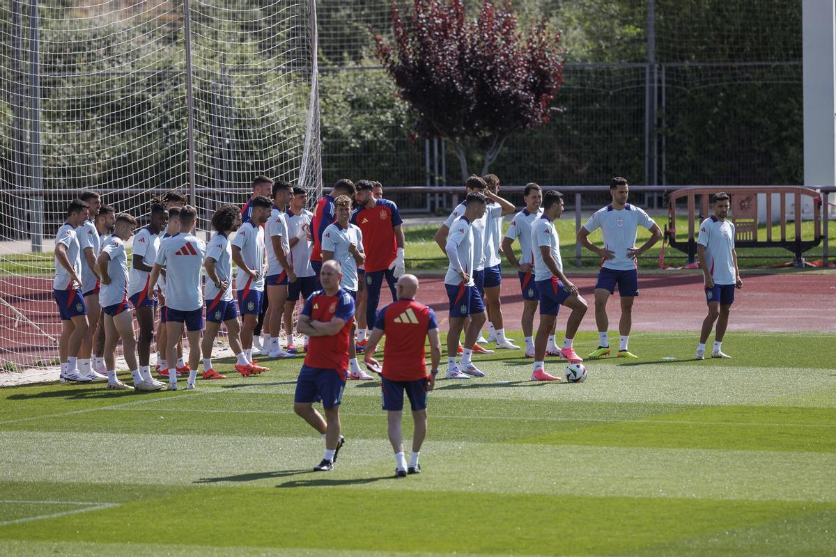 Entrenamiento Selección española de fútbol
