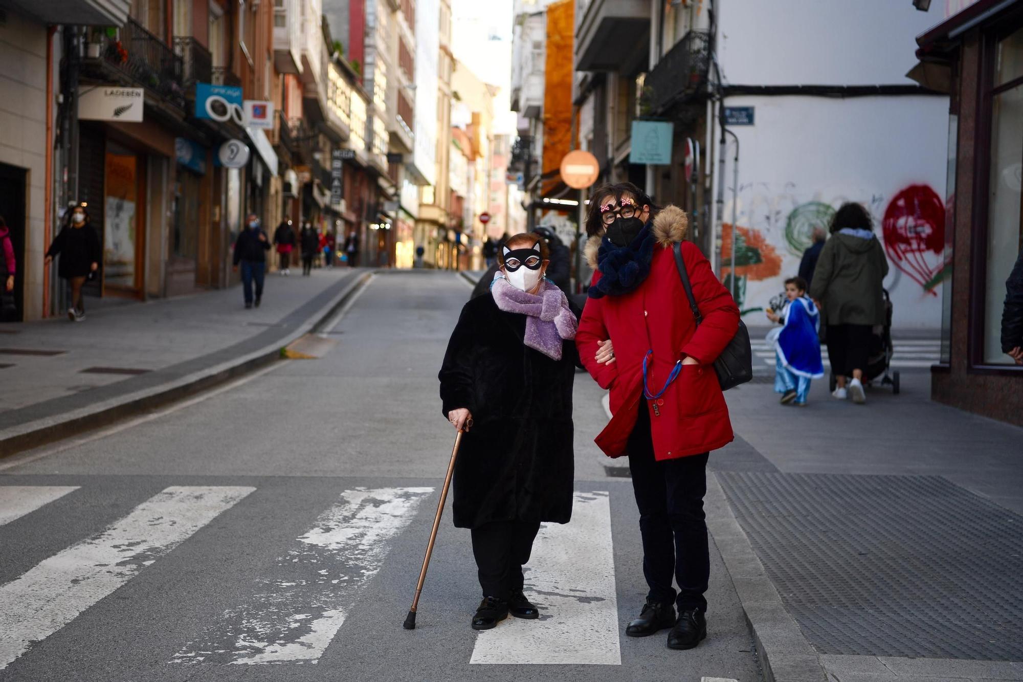 El Entroido de 2021, el menos 'choqueiro' en A Coruña