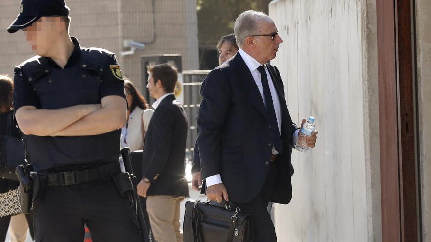 L&#039;expresident de Caja Madrid, Rodrigo Rato, divendres passat, quan va declarar Miguel Blesa