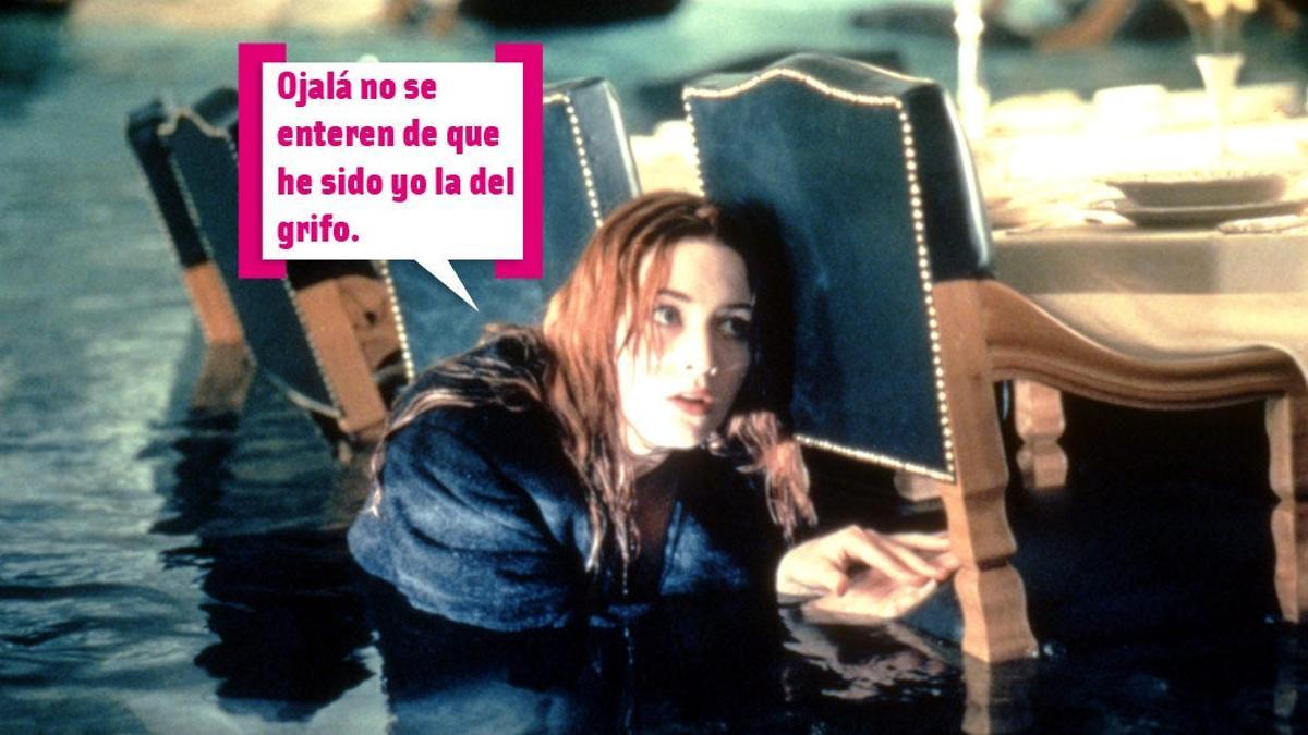 Rose en Titanic