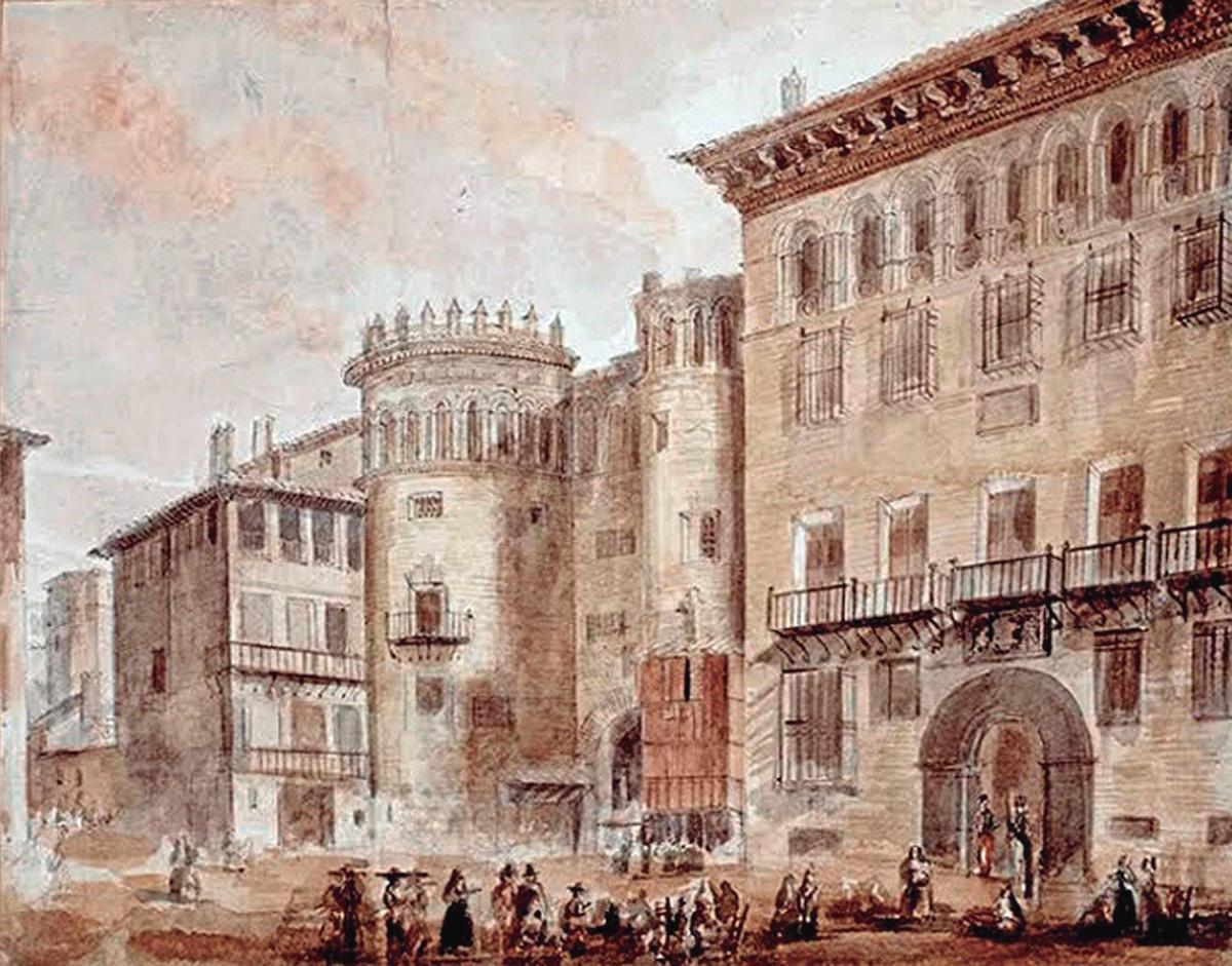 La monumental Puerta de Toledo (Zaragoza)