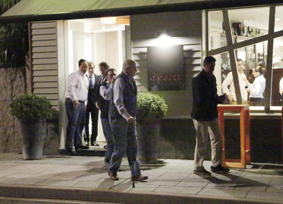 ESTELADon Juan Carlos echa amarras en Sanxenxo