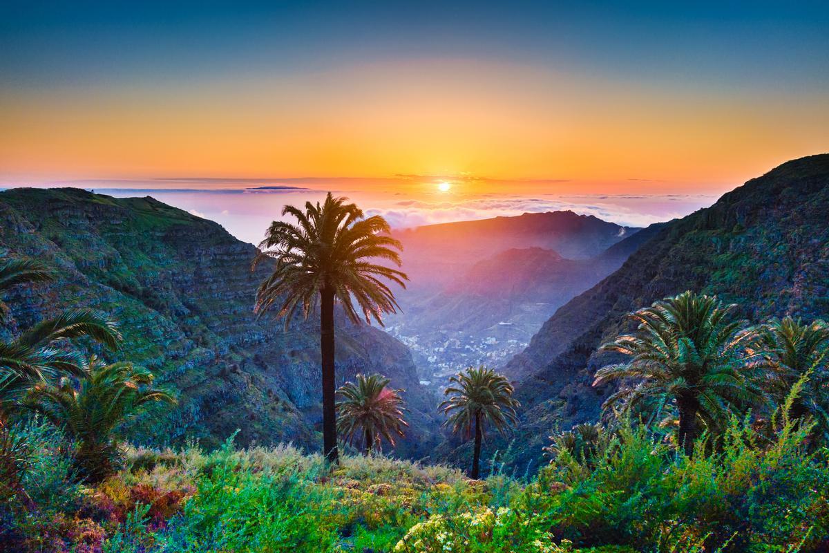 VIstas de los paisajes de El Hierro.