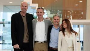 Ferran Martínez, Iñaki Urdangarin, Iñaki Saltor i Núria Sala, socis de Bevolutive