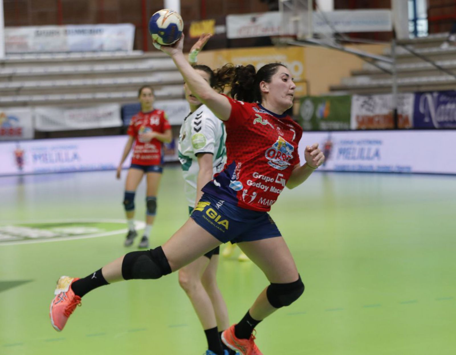 Inés Hernández, durante un partido en O Porriño. 