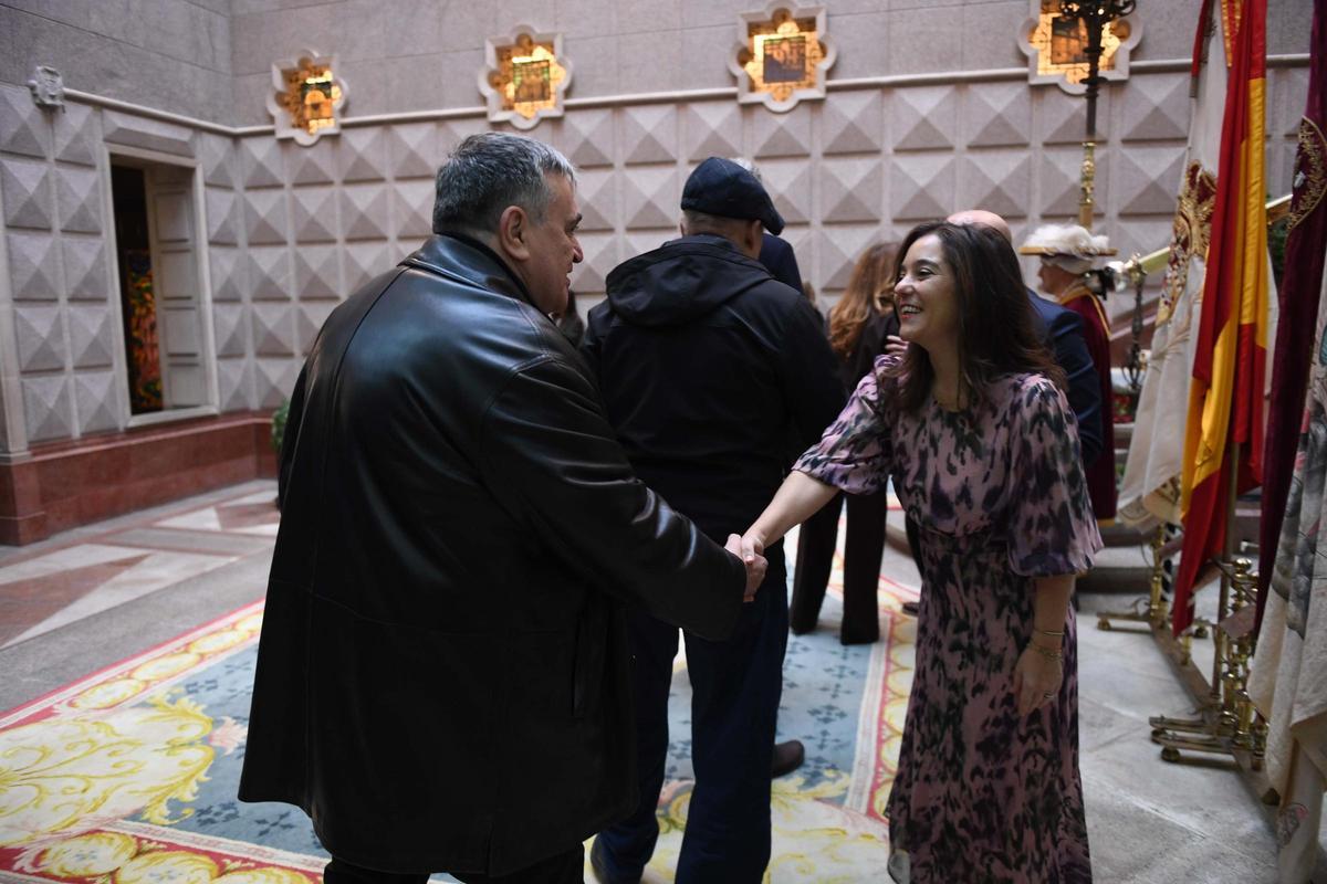 Recepción de Navidad en María Pita