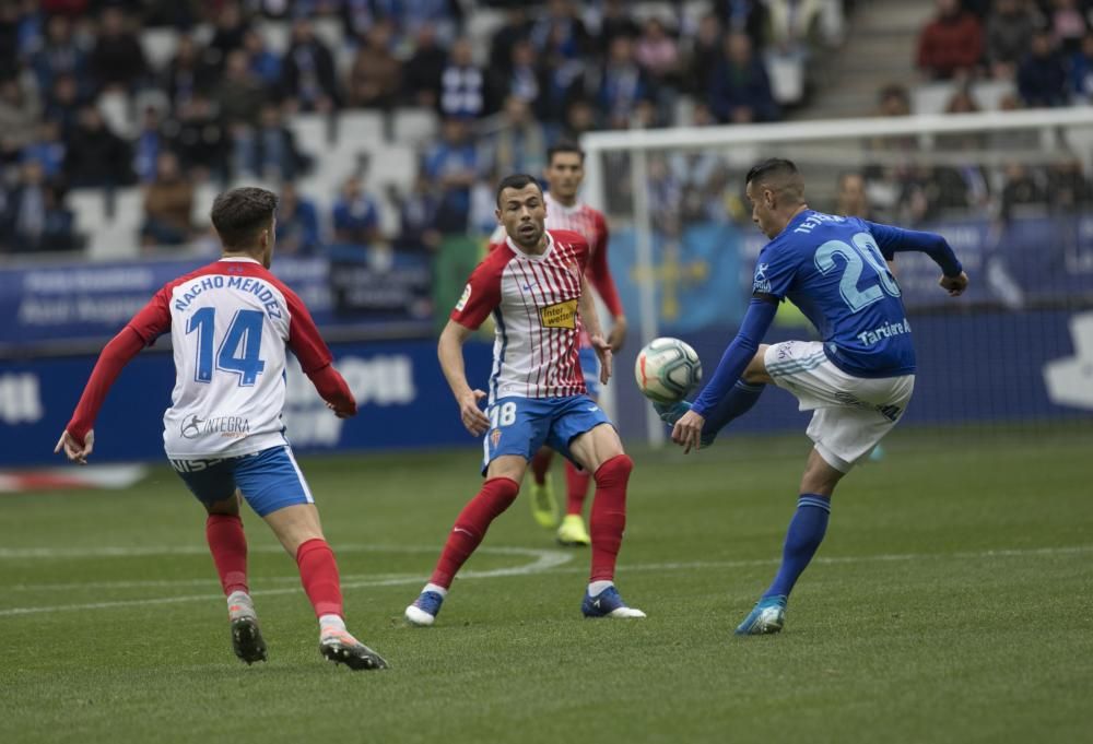 El derbi entre Oviedo y Sporting en imágenes