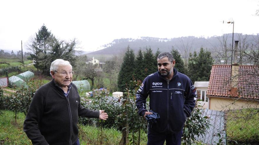 Una aldea de A Estrada, aislada tras un corrimiento de tierras por los temporales