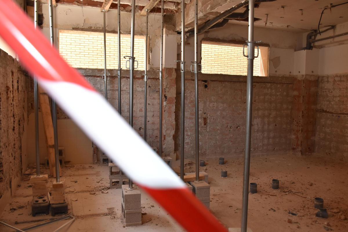 Obras en el CIPFP La Costera de Xàtiva.