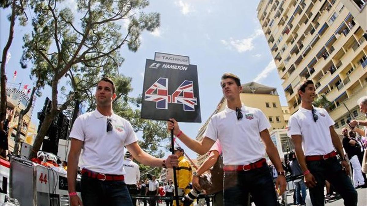 Los 'grid boys' del Gran Premio de Mónaco