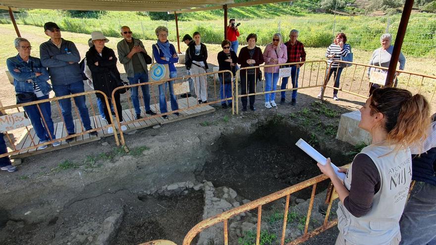 Expertas en Arqueología mostraron este viernes, durante una visita guiada, la situación en la que ha quedado este importante yacimiento.