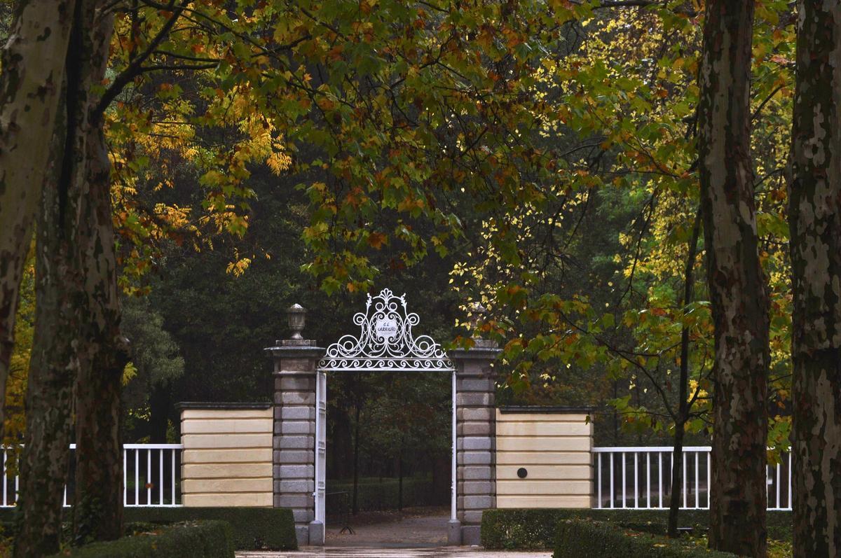 La puerta de entrada al Parque de El Capricho, en Madrid