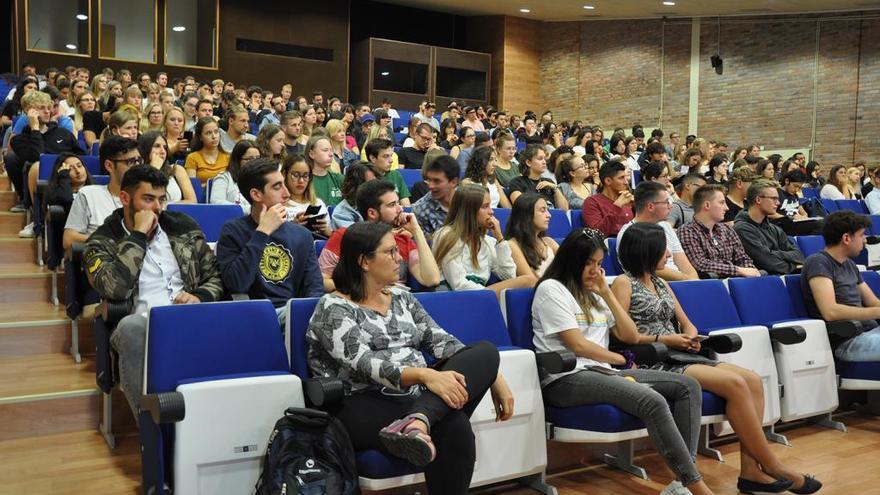 Estudiantes Erasmus en Vigo en un curso reciente.