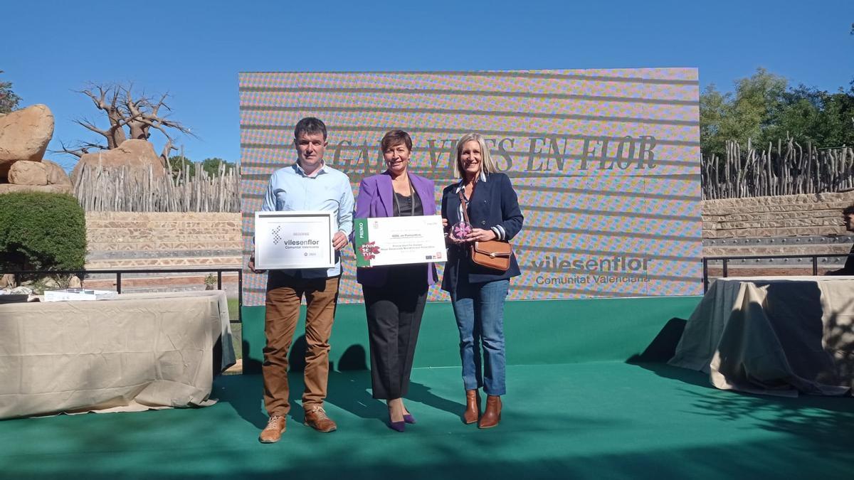 La alcaldesa de Segorbe recogió el galardón.