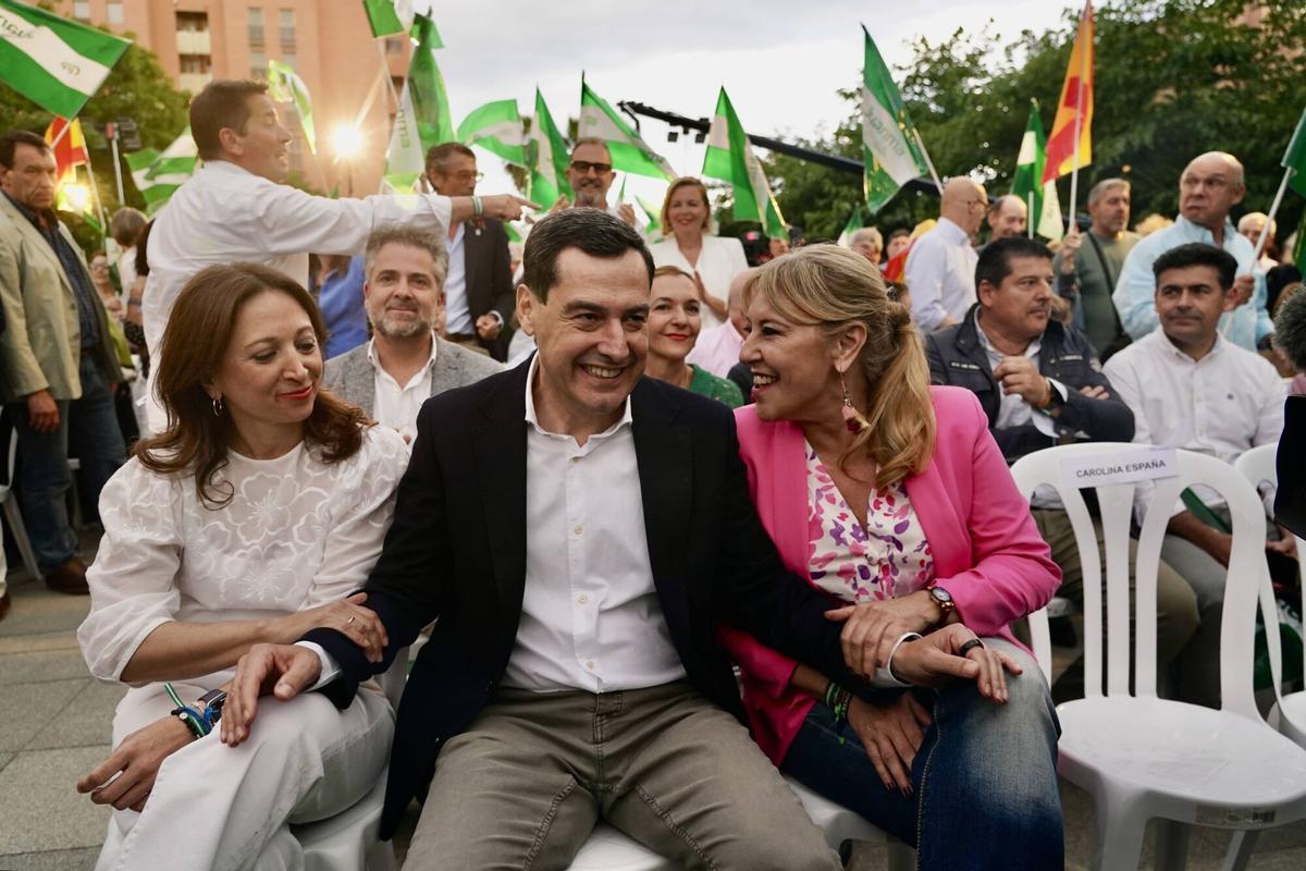 Cierre de campaña de Juanma Moreno, candidato del PP a la presidencia de la Junta de Andalucía, en Málaga
