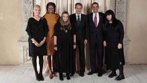 La mítica foto de Zapatero, con su familia y los Obama