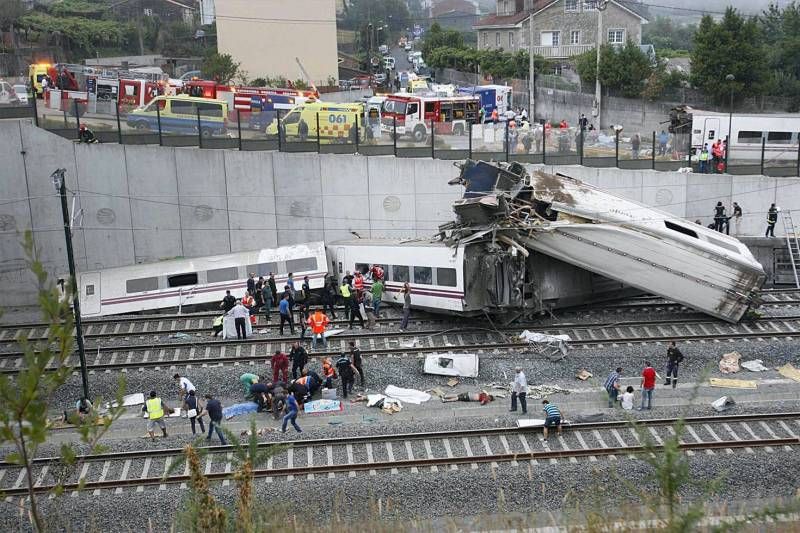 Fotogalería del accidente de Santiago