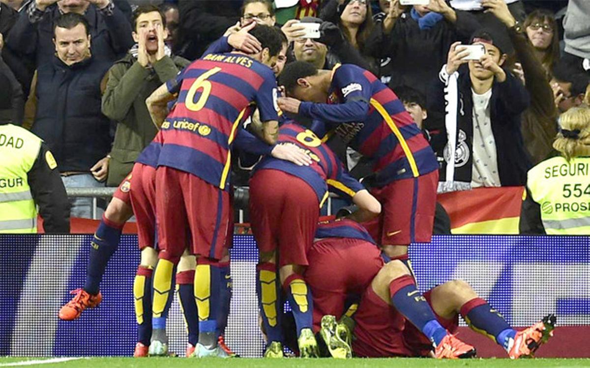 El Barça dio un recital en el Bernabéu