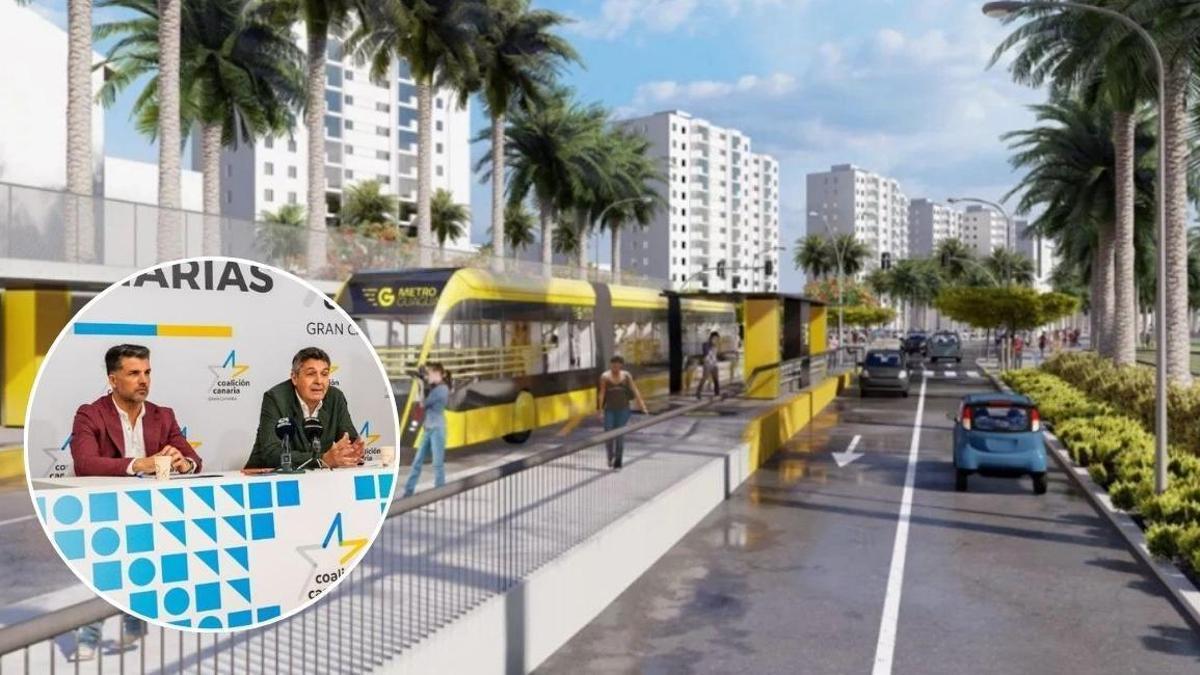 Coalición Canaria lanza una web para recabar firmas contra la MetroGuagua.