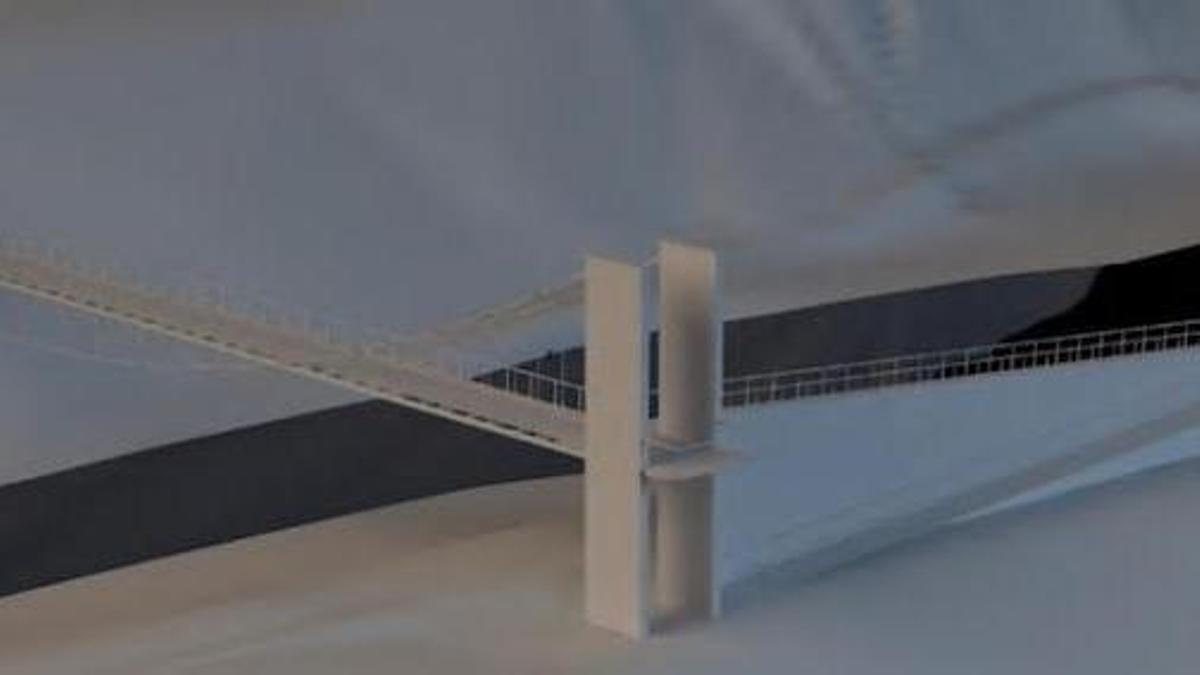 Una recreación virtual del boceto de la nueva pasarela.