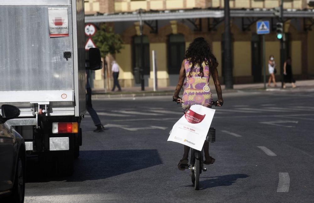 Los hoteleros toman Murcia para protestar contra las medidas del Gobierno regional