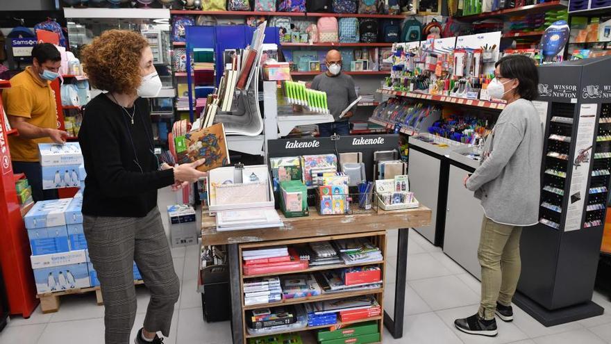 Clientes en una librería.