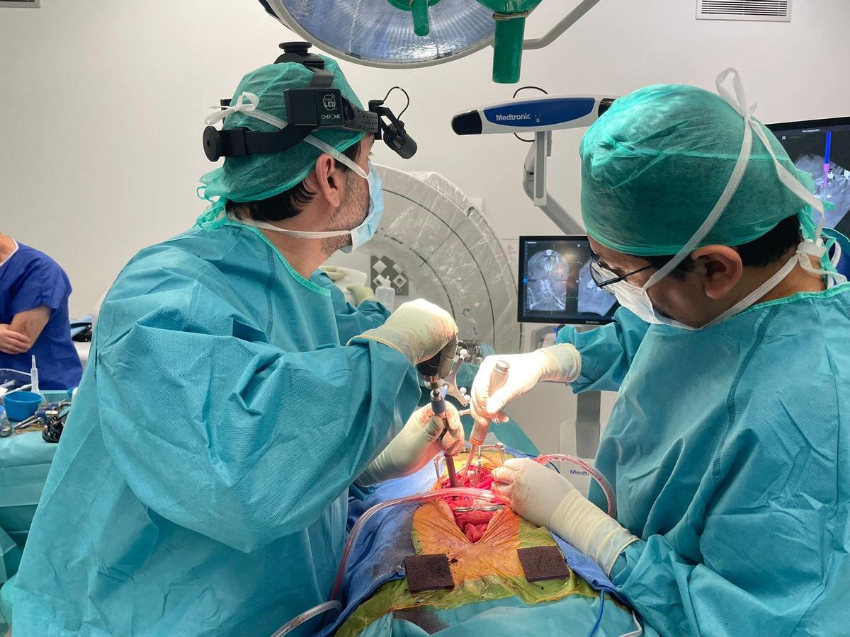 Un momento de la operación