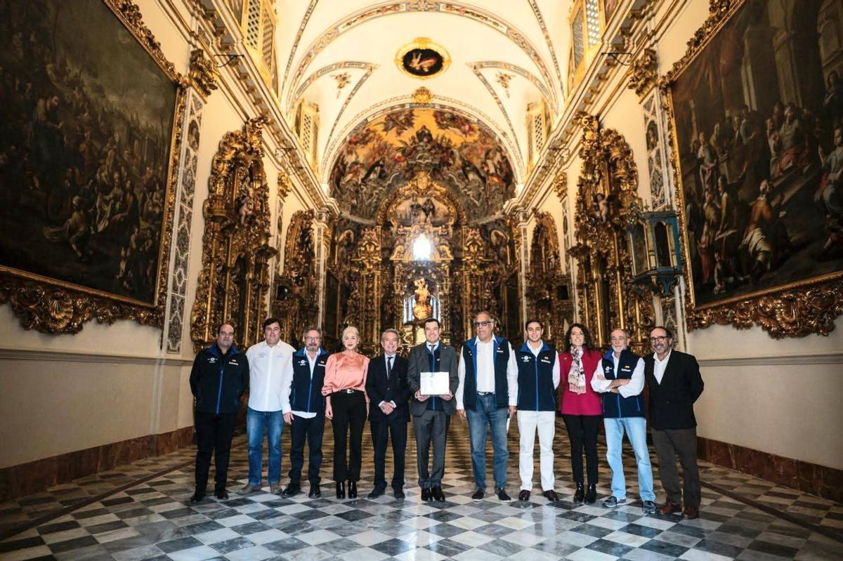 Un instante del encuentro institucional celebrado en el Palacio de San Telmo.