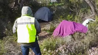 Desmantelado un asentamiento ilegal en Sant Antoni