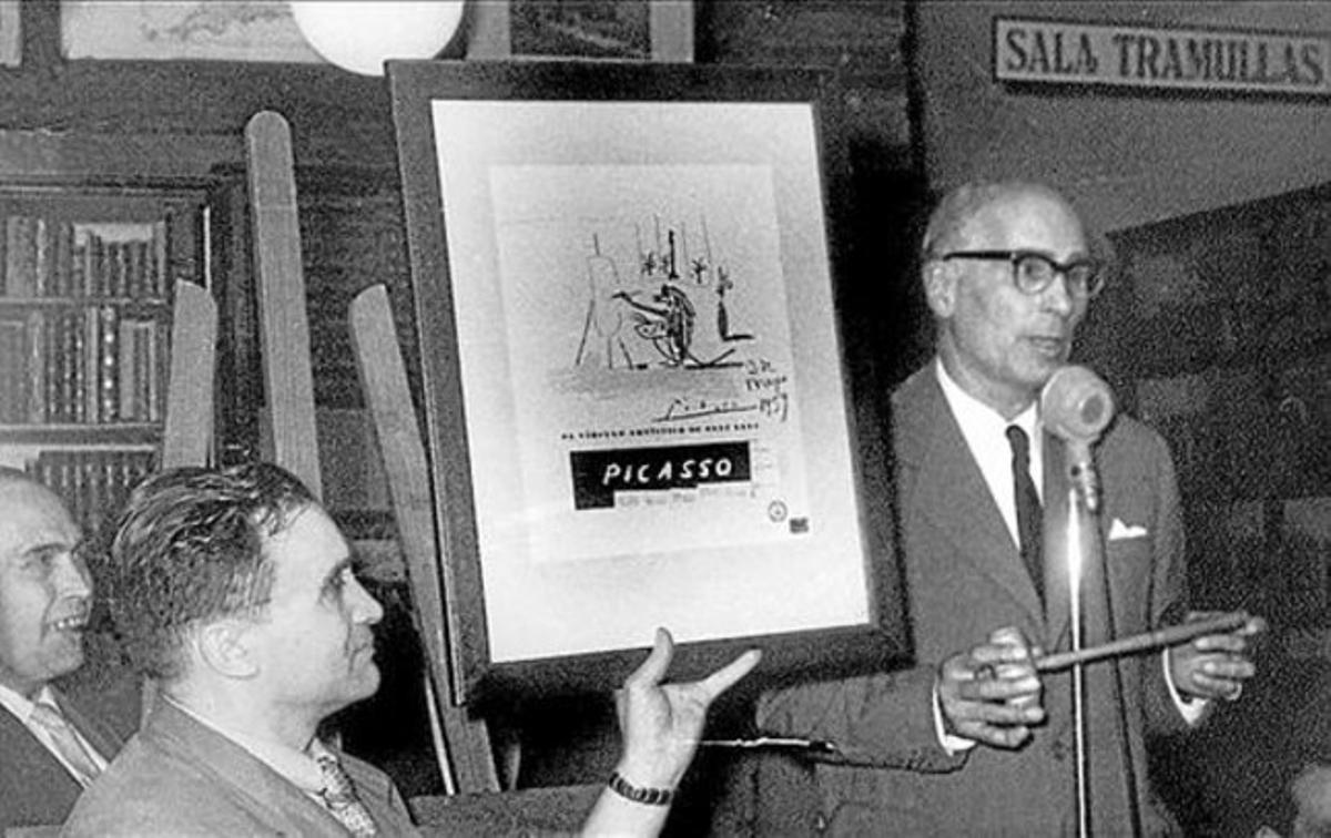 El ’picasso’, en el moment en què es procedia a subhastar-lo. El ’picasso’, en el moment en què es procedia a subhastar-lo.