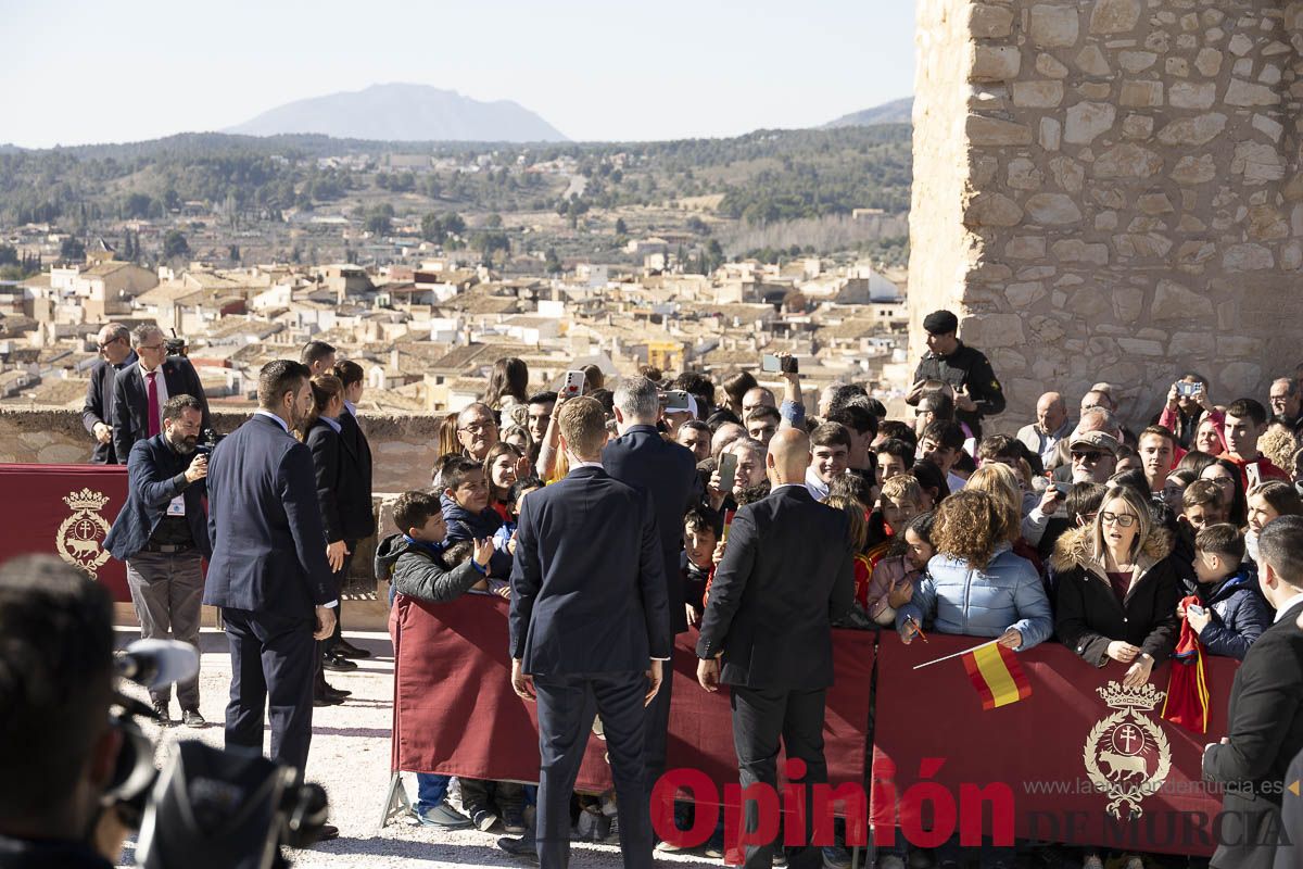 Visita de los reyes de España a Caravaca (explanada de la Basílica)