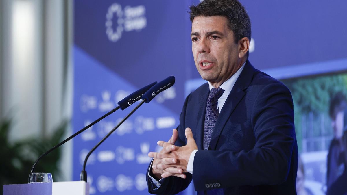 Mazón, el dilluns en Madrid.