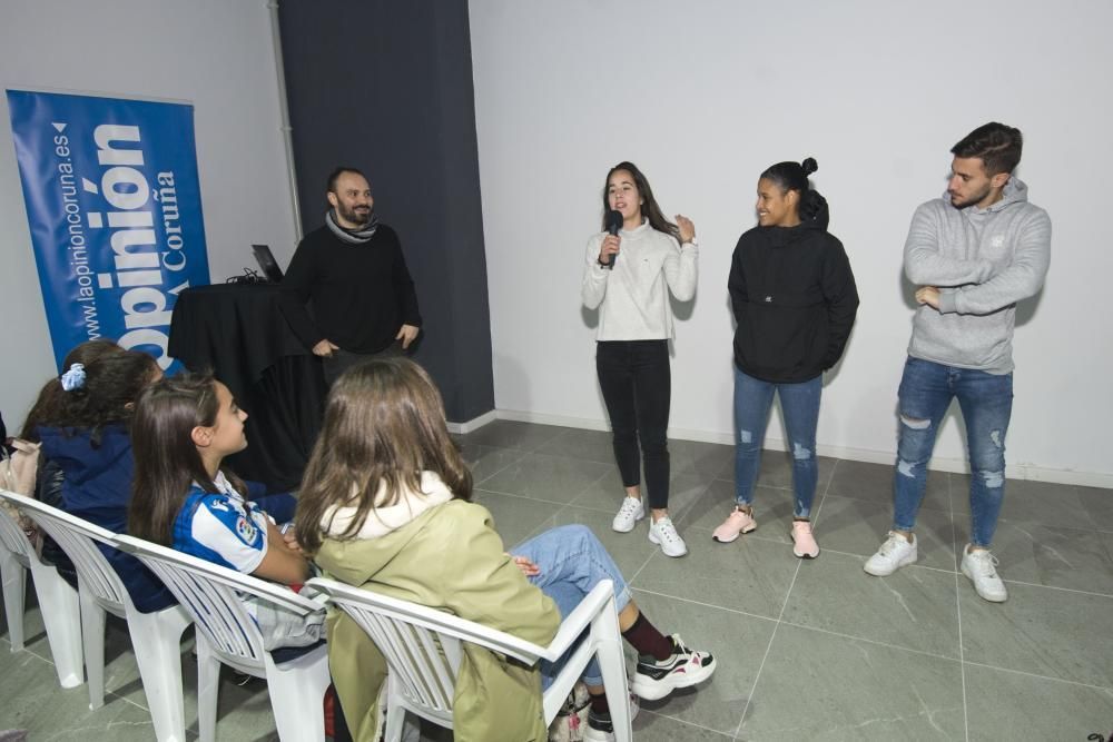 El CEIP Arteixo en Riazor con Valores Branquiazuis